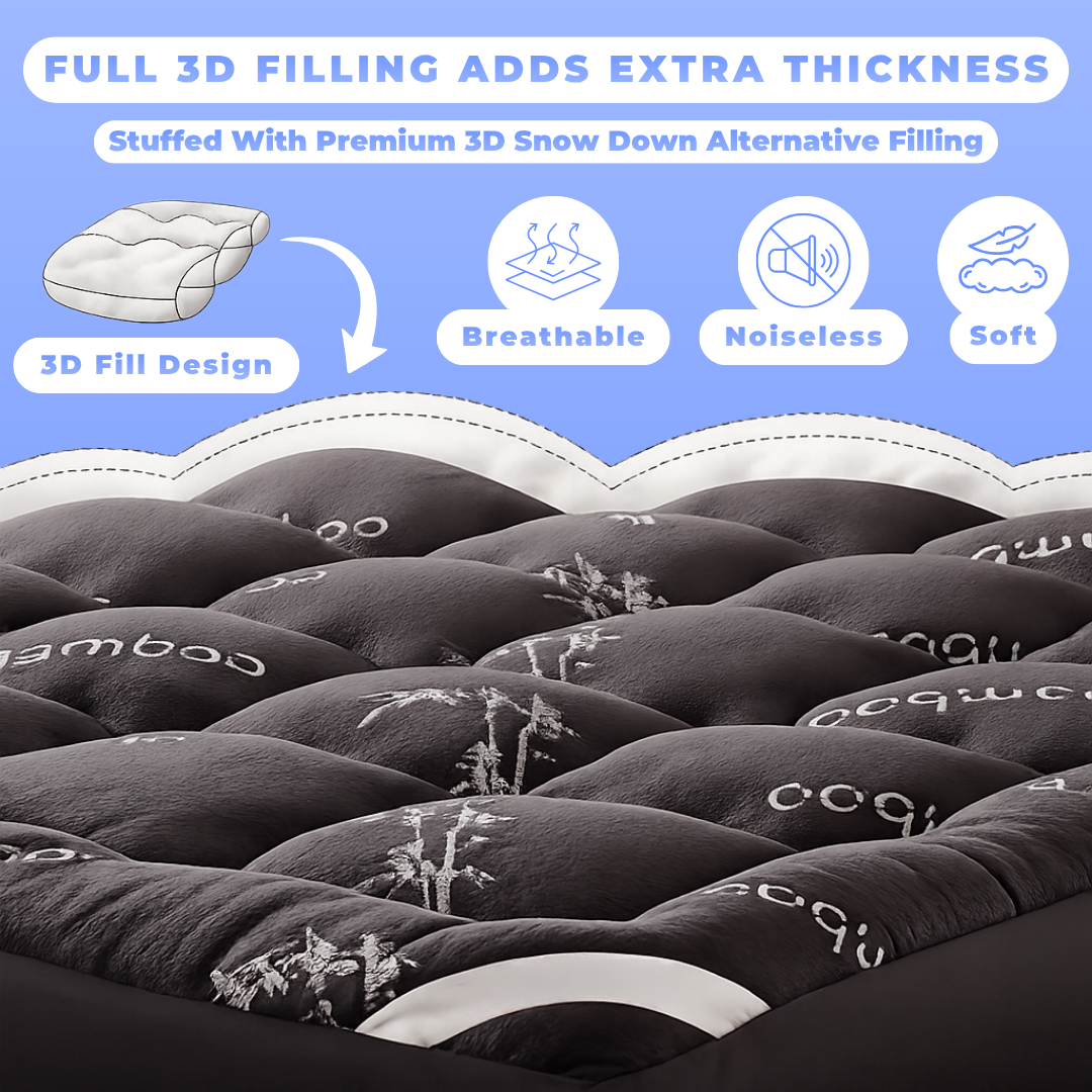 Dozey™ Bamboo Cooling Mattress Topper