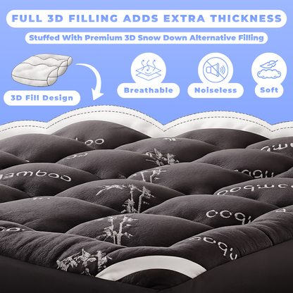 Dozey™ Bamboo Cooling Mattress Topper